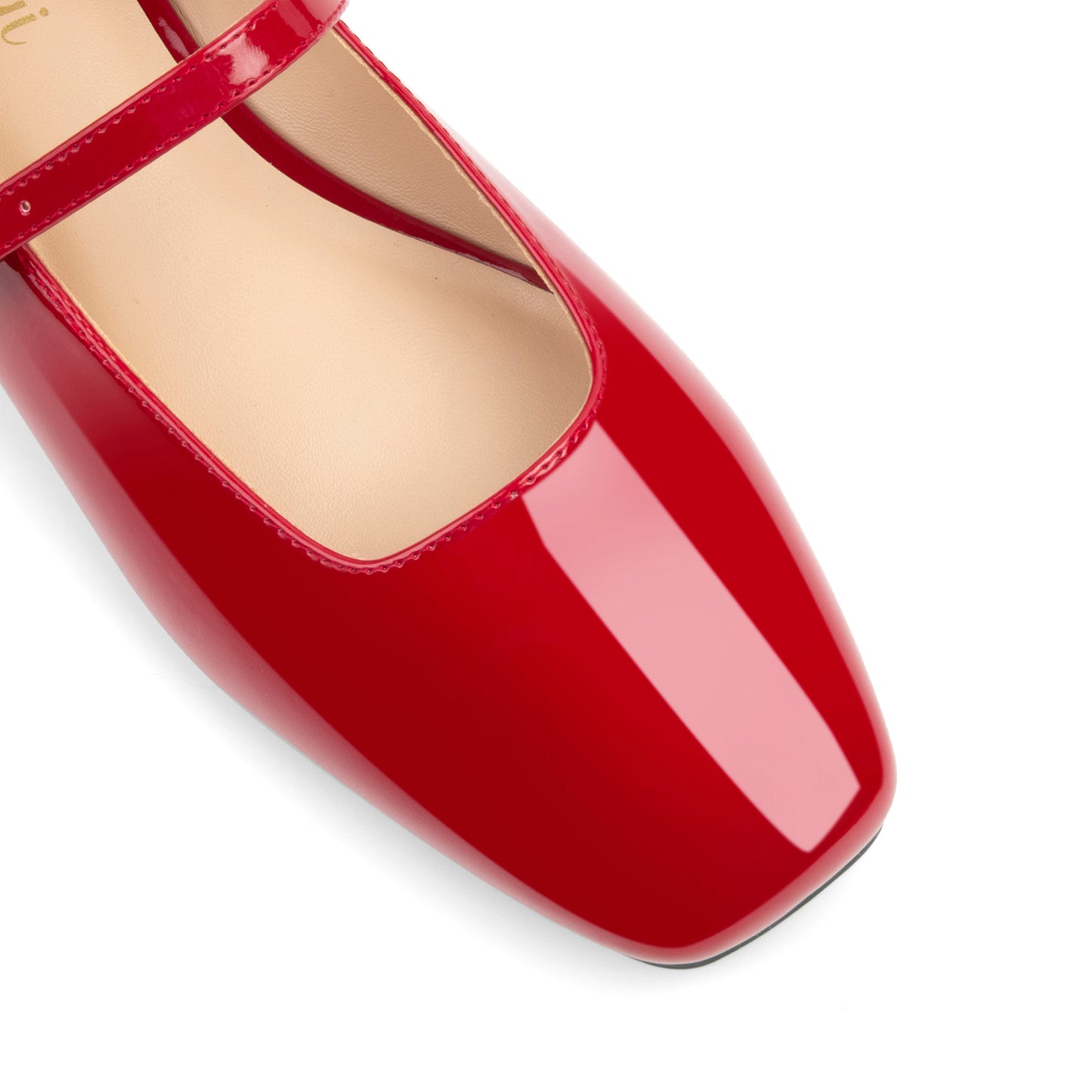 Women's Mary Jane Ballet Flats Square Toe Ankle Strap Shoes for Women Adjustable Buckle Soft Dressy Party Wedding